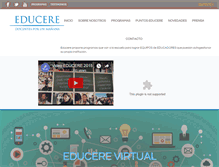 Tablet Screenshot of educere.org.ar